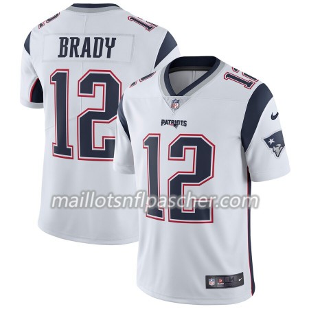 Maillot New England Patriots Tom Brady 12 Nike Blanc - Homme